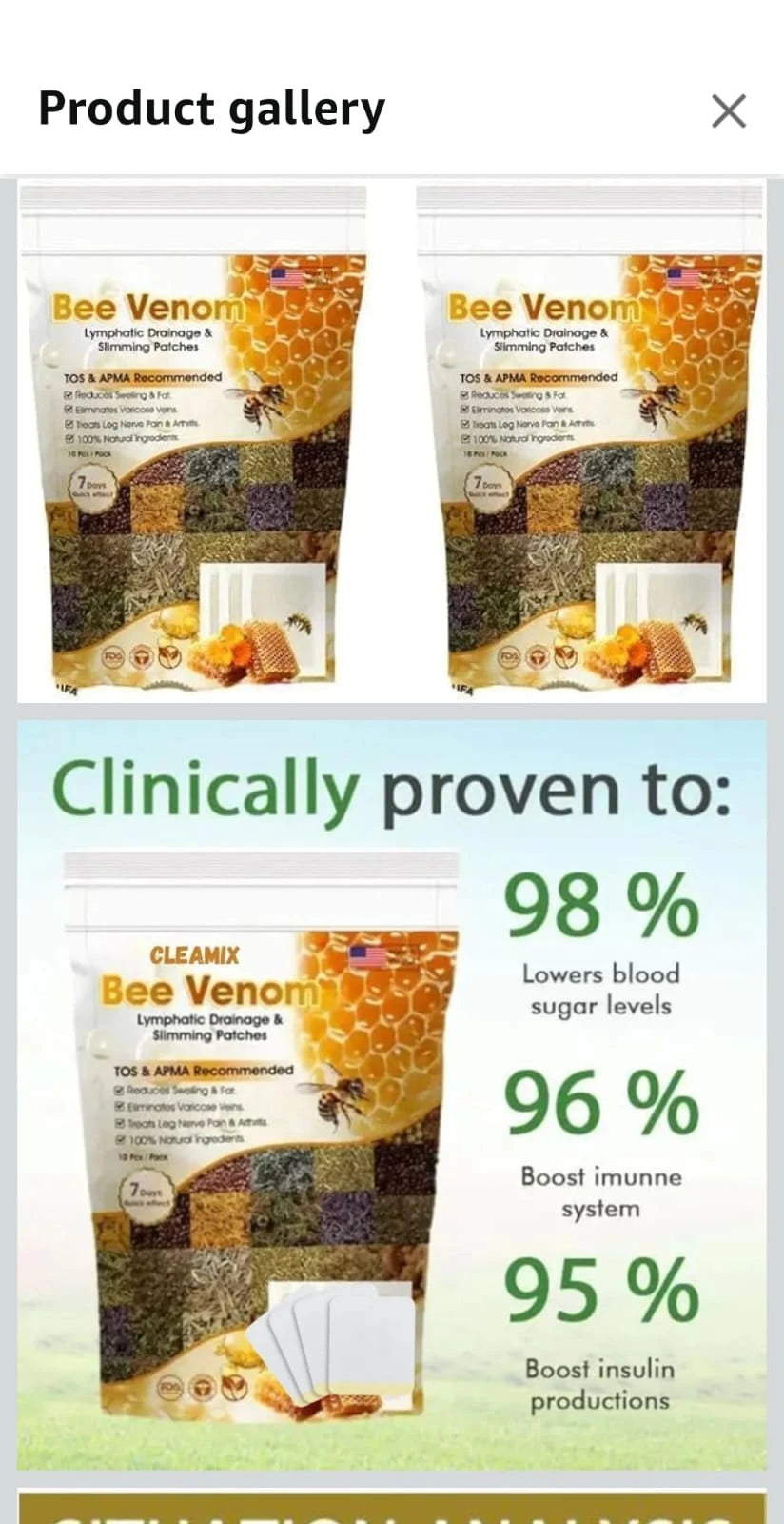 Original Bee Venom Foot Patch II Detox Patches 🌿👣(Set of 10+10) - Buy 10 Get 10 Free @ ₹599 ✅