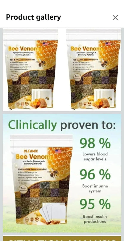 Original Bee Venom Foot Patch II Detox Patches 🌿👣(Set of 10+10) - Buy 10 Get 10 Free @ ₹599 ✅